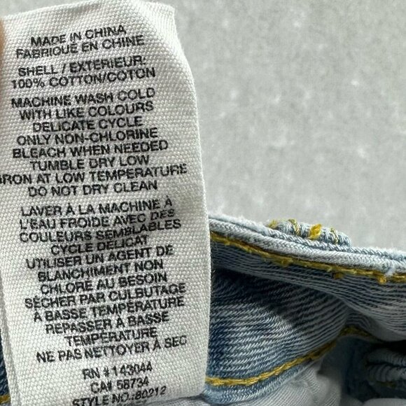 Avec Les Filles Jeans Womens Size 28 Distressed Bootcut Light Washed Denim Blue - Picture 8 of 11